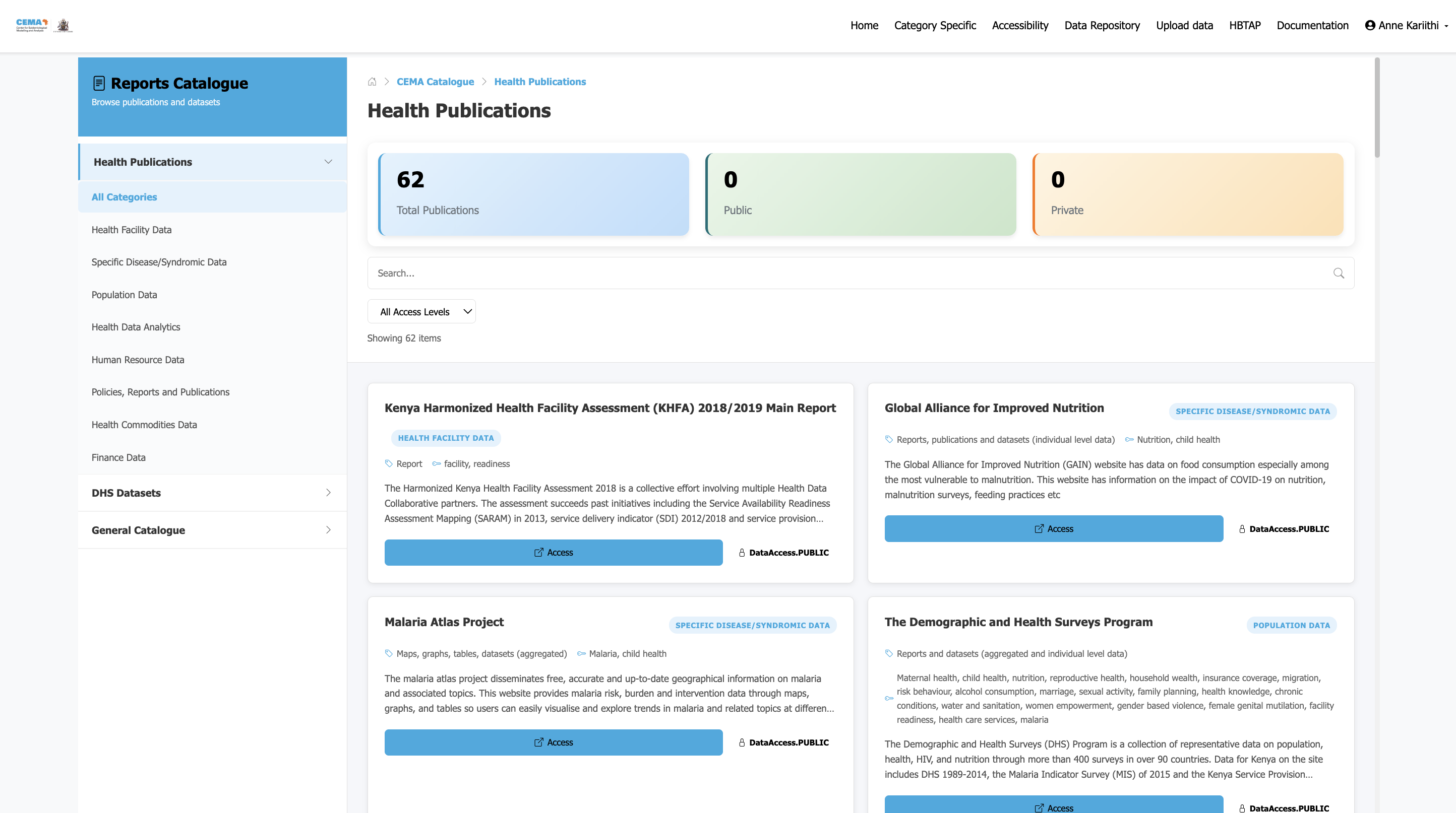 Publication Interface
